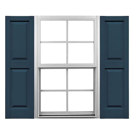Ekena Millwork Mid-America Vinyl, Standard Size Williamsburg Double Panel Shutters, 21480036, PR 00021480036